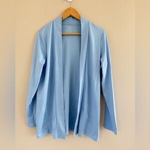 L.L. Bean Women’s Large Open Front Layering Travel Lounge Minimalist Cardigan